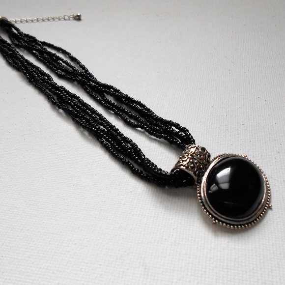 Seed Bead Pendant Necklace - Picture 6 of 6